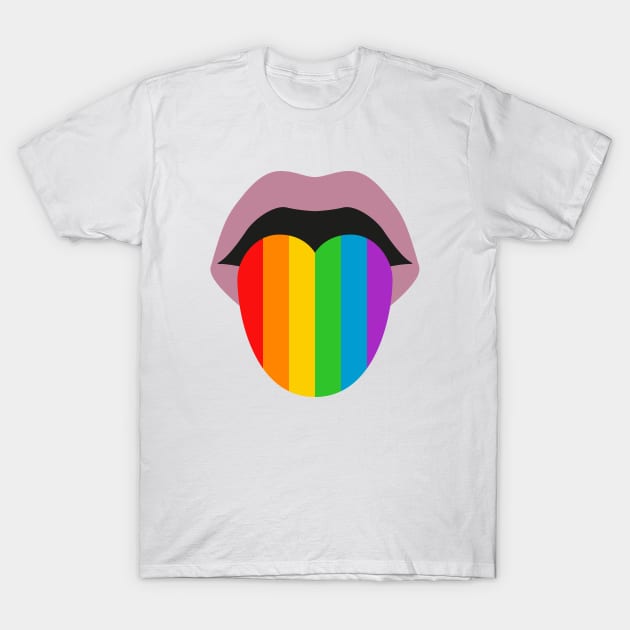 Pride Tongue LGBT T-Shirt by LittleMissy